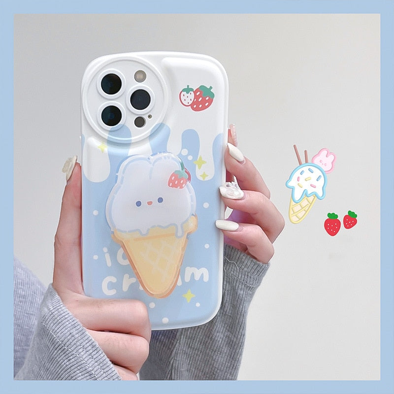 Ice Cream Bunny iPhone Case