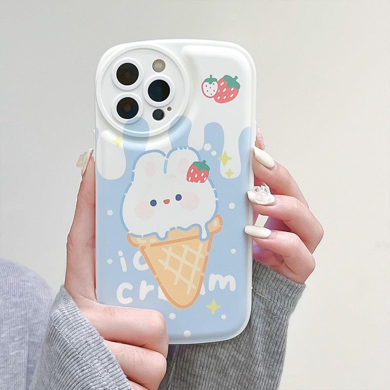 Ice Cream Bunny iPhone Case