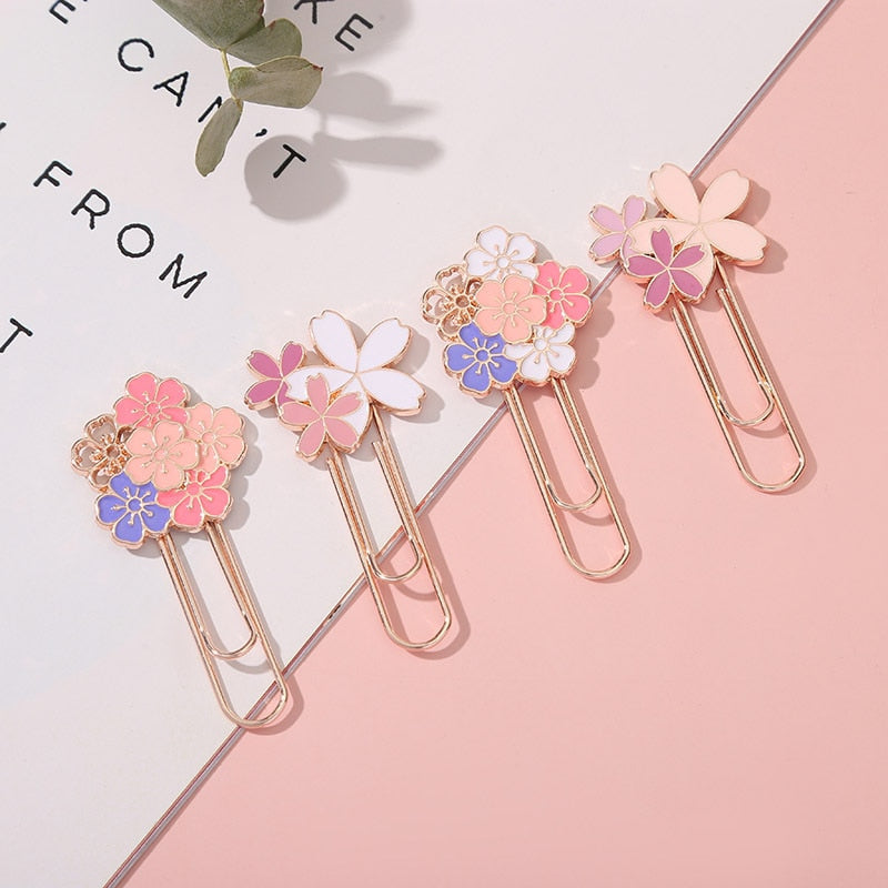 1pc Cherry Blossom Paper Clip