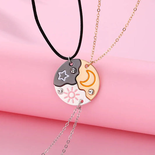 Moon, Sun, Star Friendship Necklaces