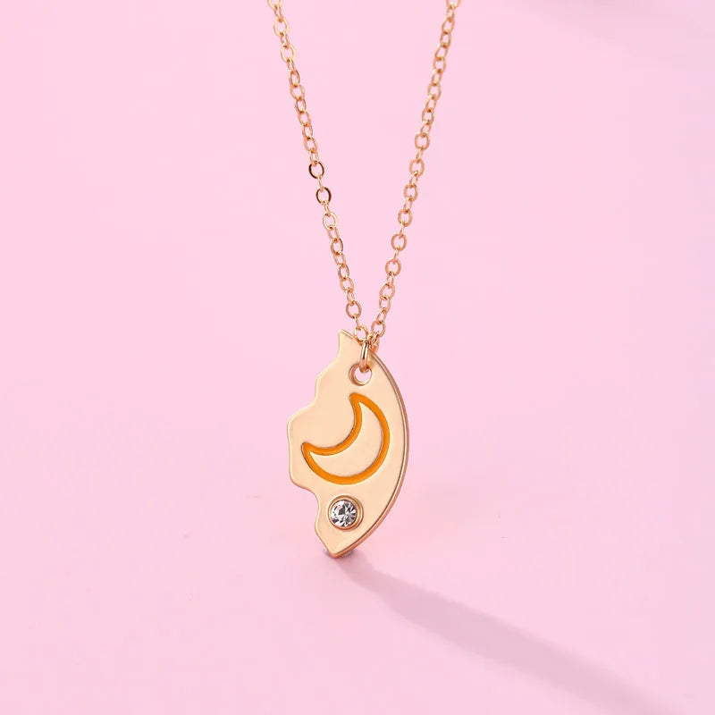 Moon, Sun, Star Friendship Necklaces