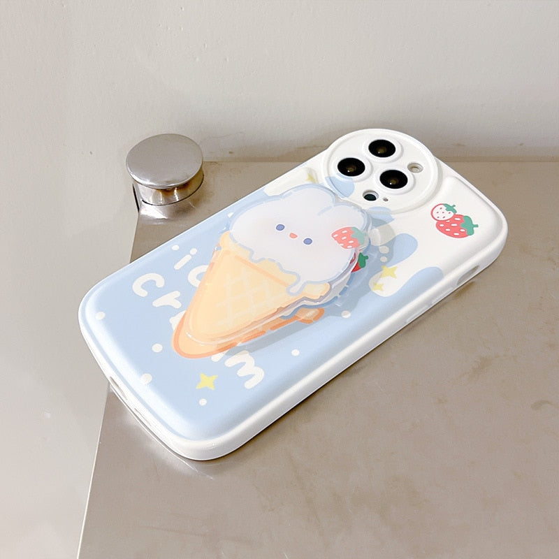 Ice Cream Bunny iPhone Case