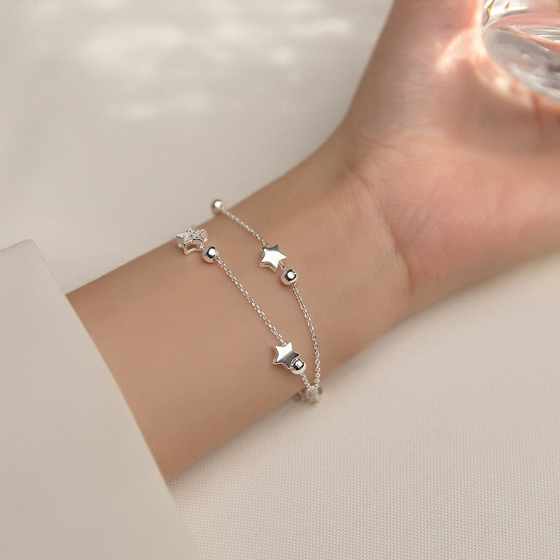 925 Sterling Silver Star Bracelet