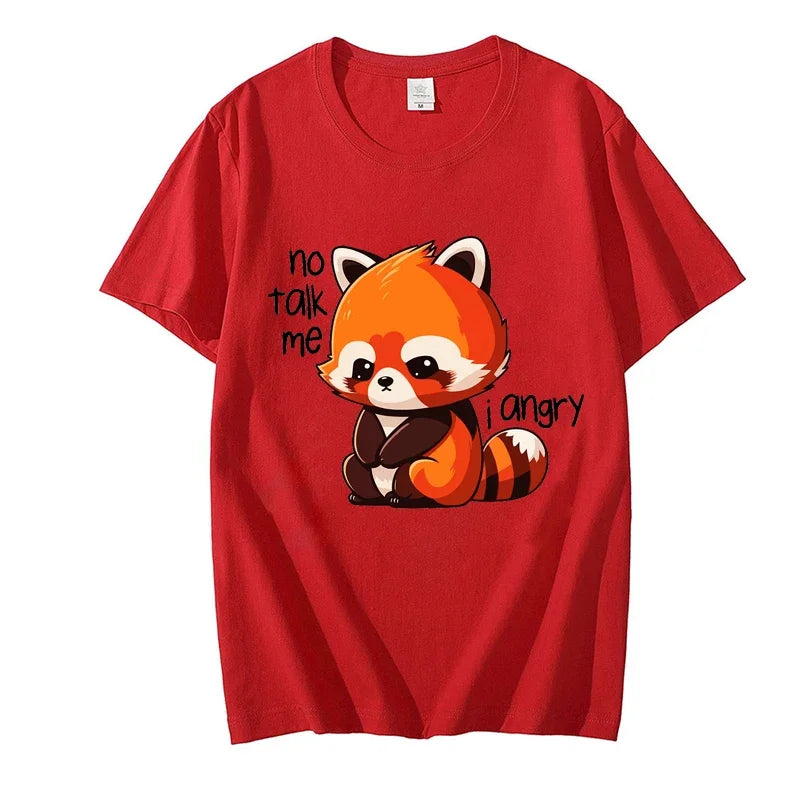 "No Talk Me I Angry" Red Panda T-Shirt