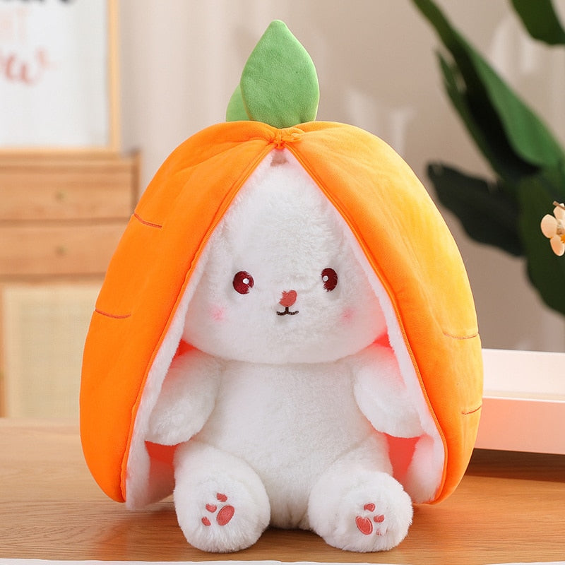 Carrot and Strawberry Bunny Plushies