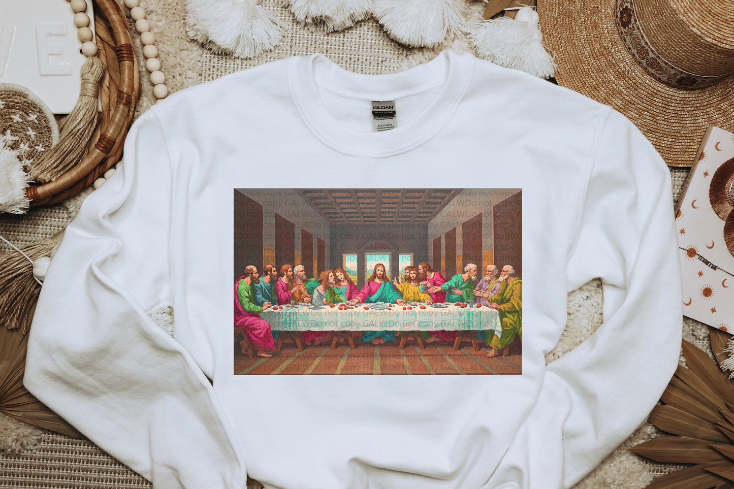 Pastel last supper tee or sweatshirt