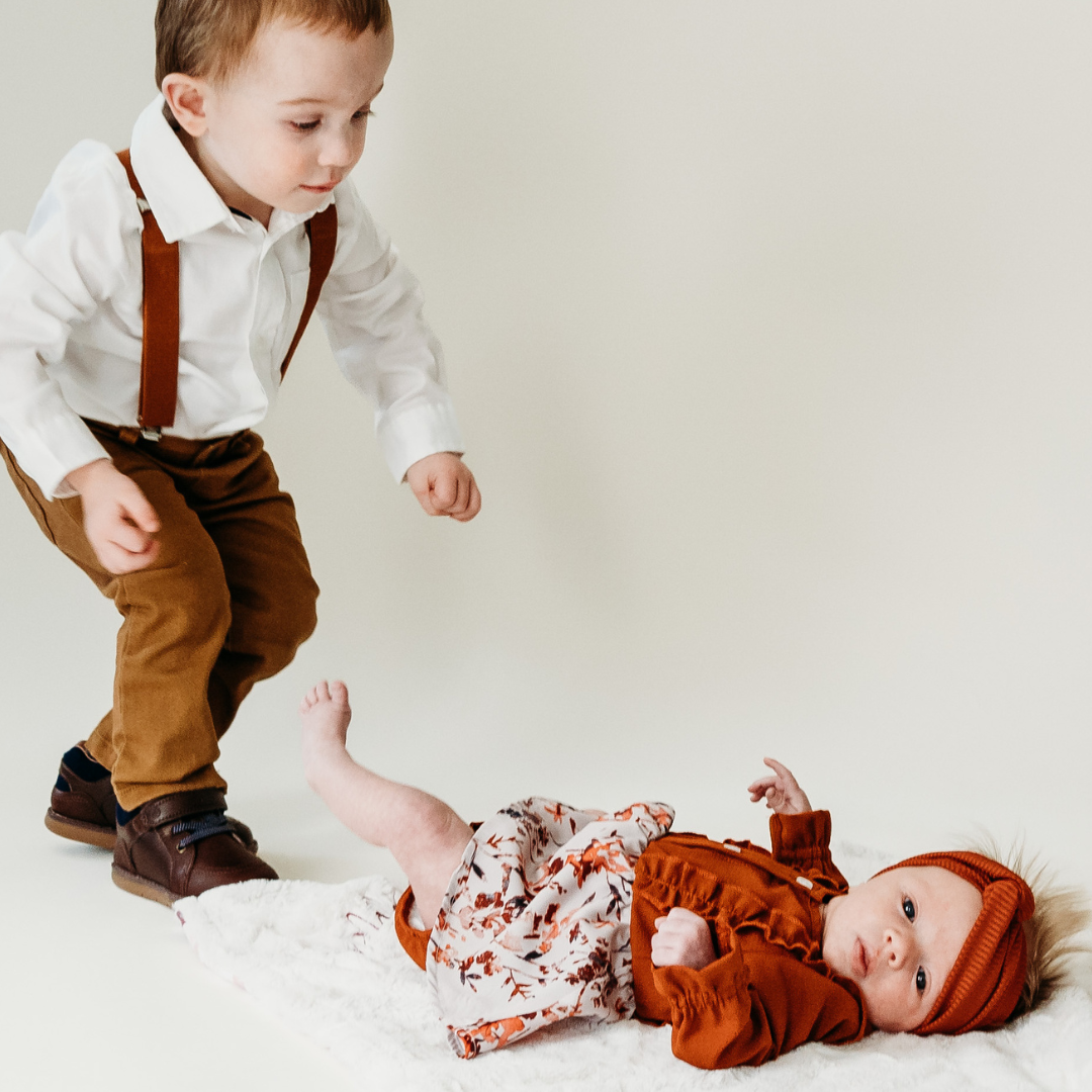 Toffee Brown Midi Mommy & Me Dress- Infant Size