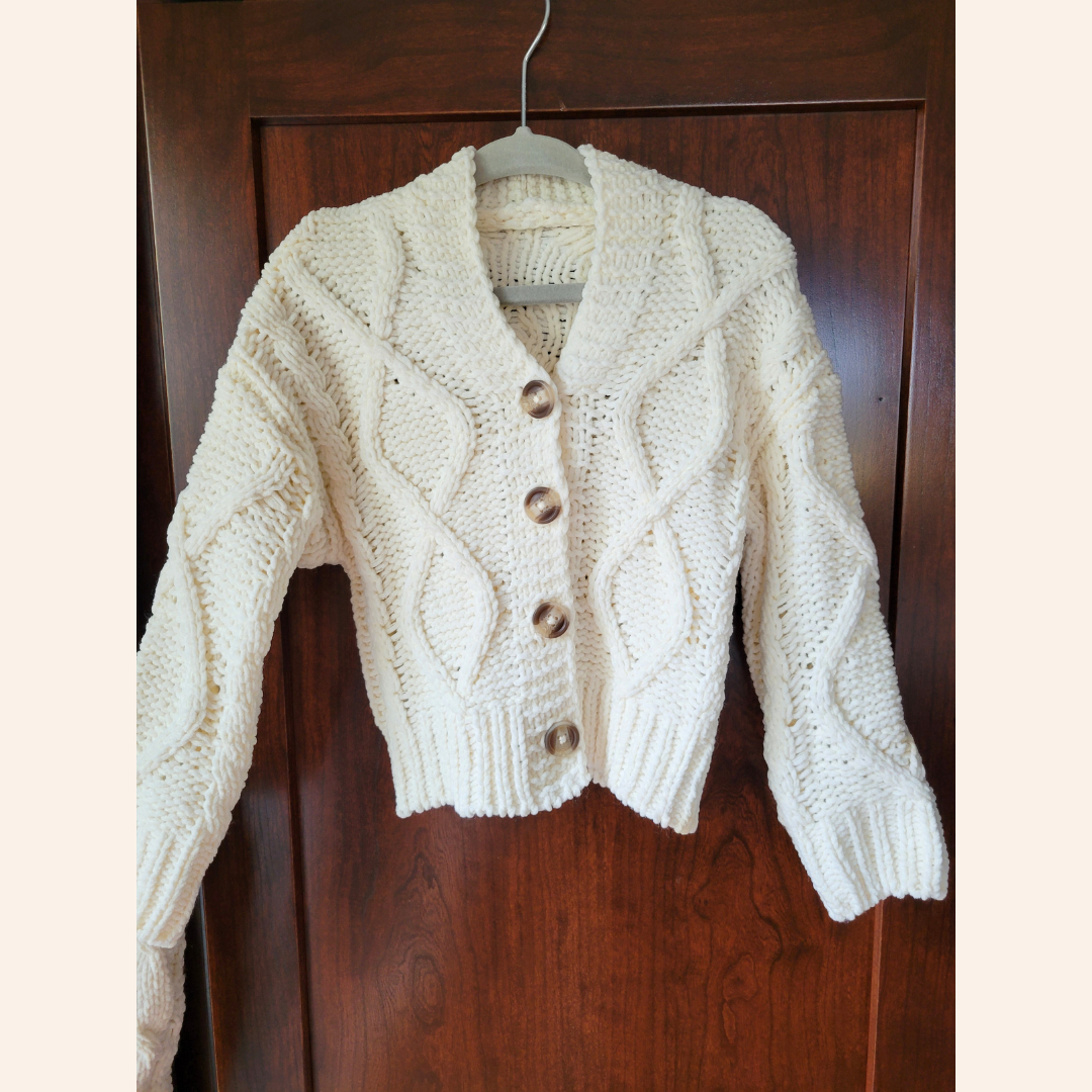 Ivory Cable Knit Cardigan - Infant