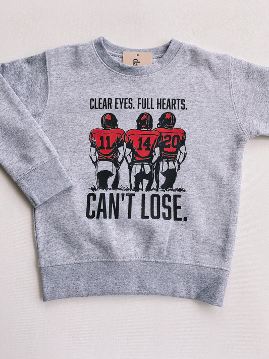 clear eyes full hearts crewneck