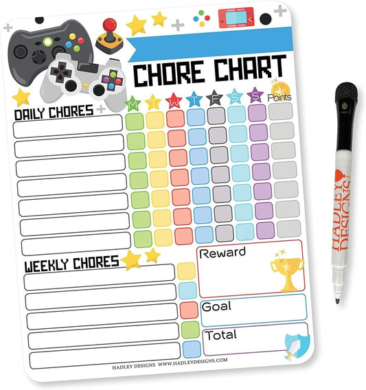 Responsibility Chore Chart: Gaming Edition