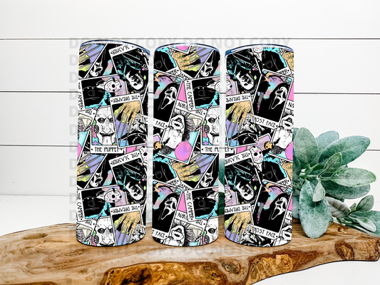 Pastel Horror Tarot Cards Tumbler