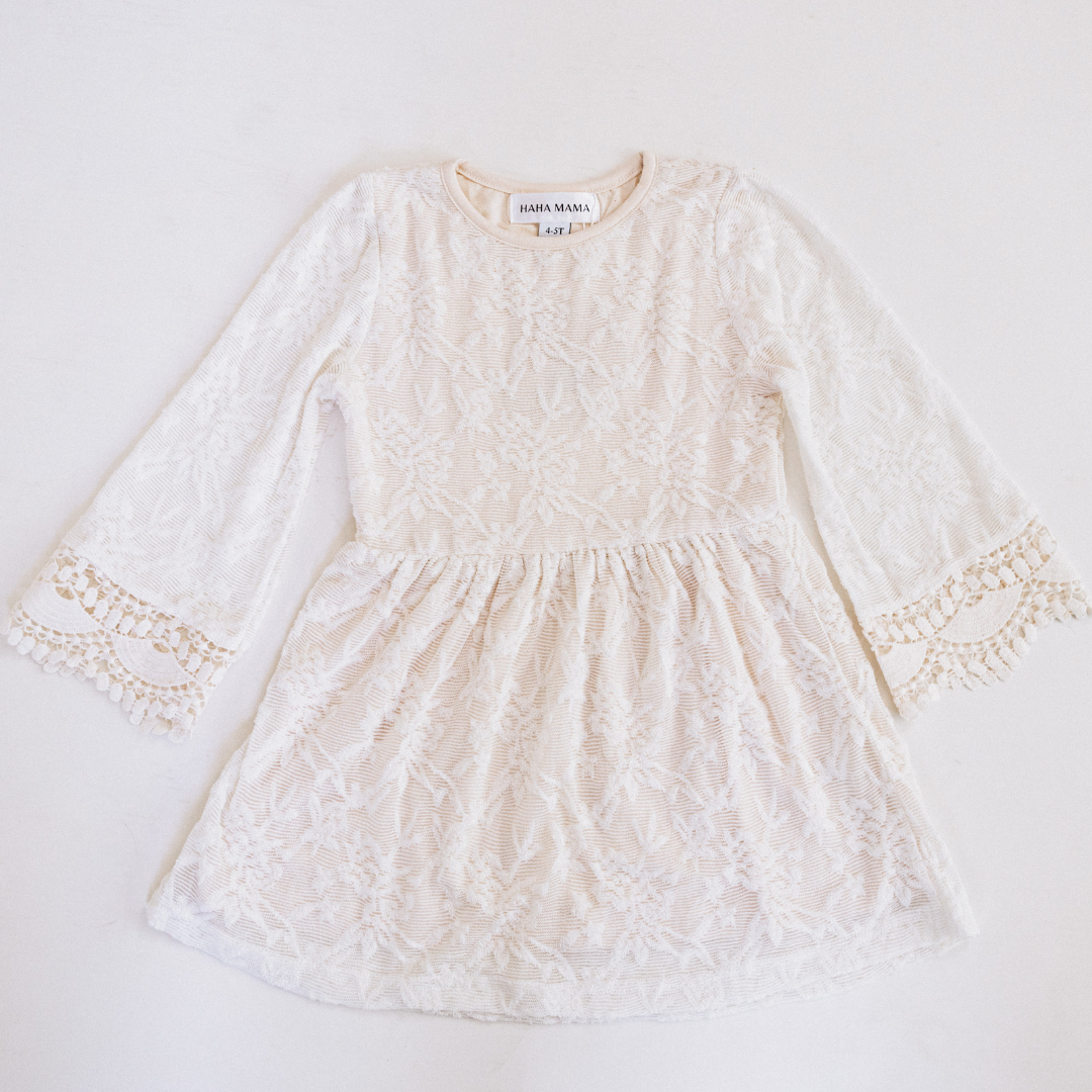 Ivory Lace Mommy & Me Dress - Child