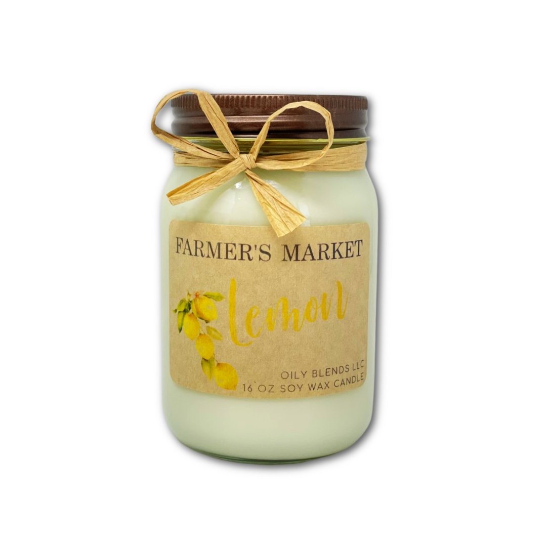 Jumbo Farmer's Market Candles - 100 Hour Burn Time Soy Wax Candles - Oily BlendsJumbo Farmer's Market Candles - 100 Hour Burn Time Soy Wax Candles