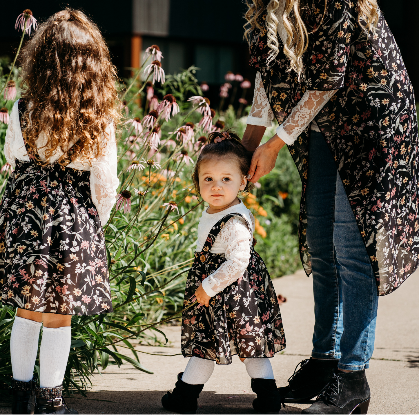 Duster and Suspender Skirt Mommy and Me- Child