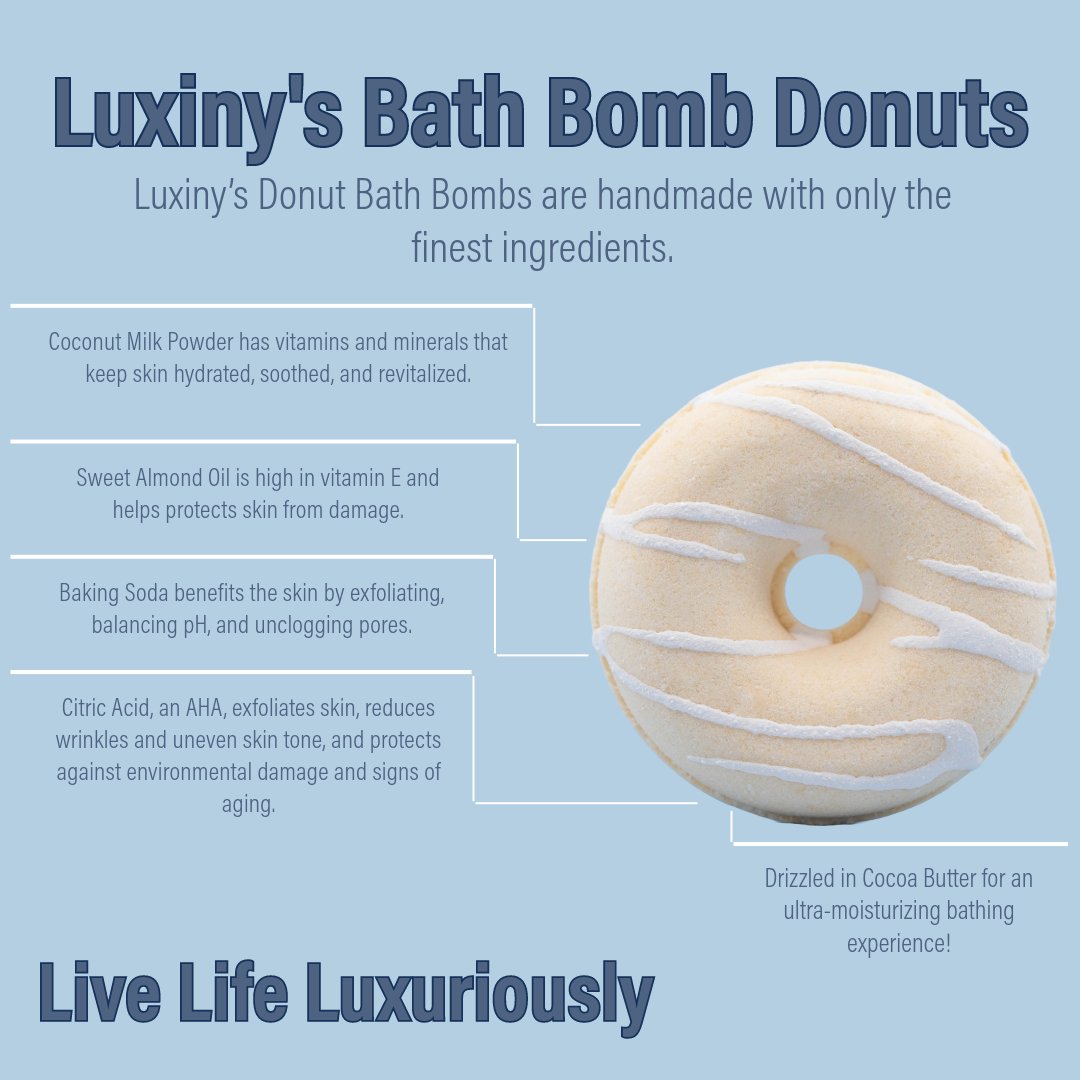 Bath Bomb | Vanilla Buttercream Bath Bomb | Donut Bath Bombs