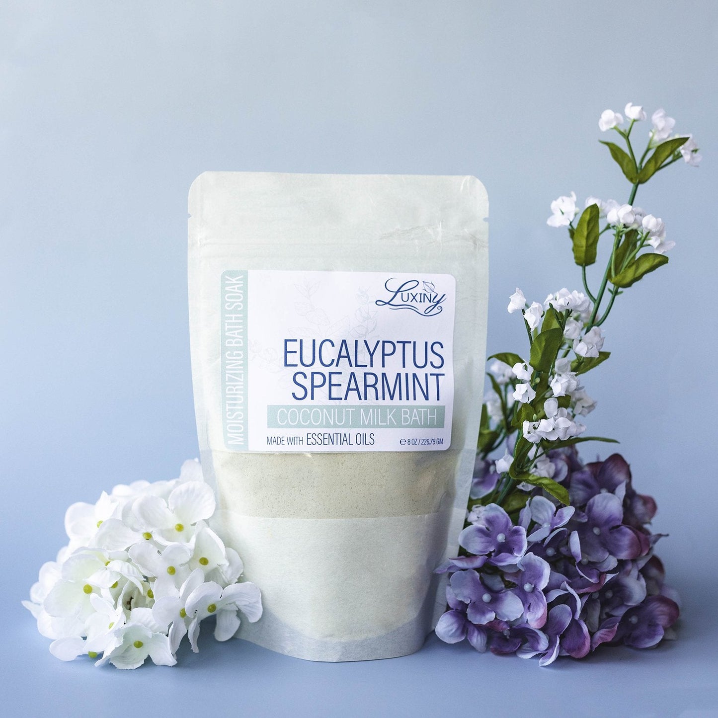 Coconut Milk Bath | Bath Fizz | Moisturizing Bath Soak | Eucalyptus Spearmint