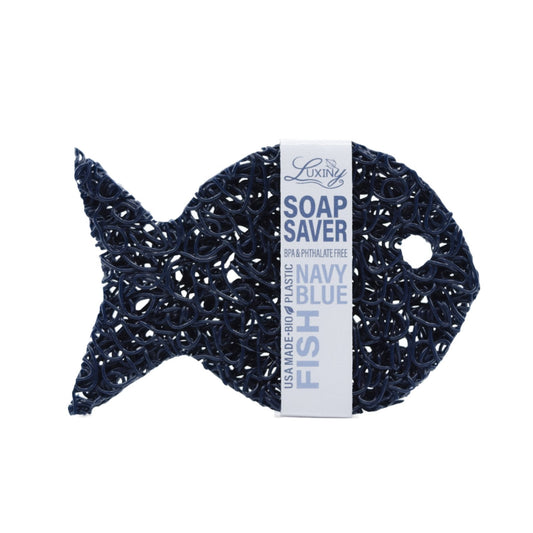 Soap Saver | Soap Rest | Soap Holder | Navy Blue Colored | Fish Soap Saver