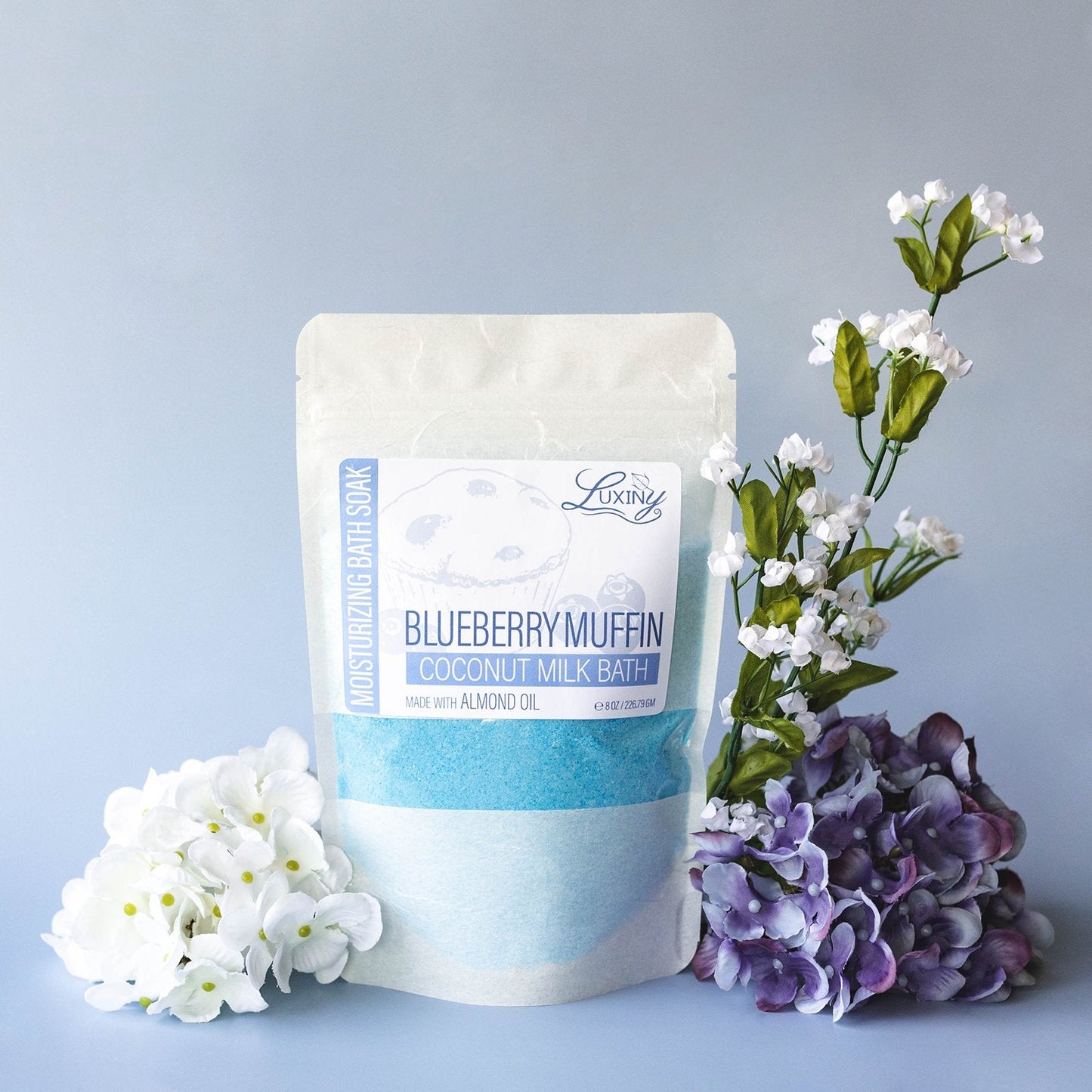 Coconut Milk Bath | Bath Fizz | Moisturizing Bath Soak | Blueberry Muffin