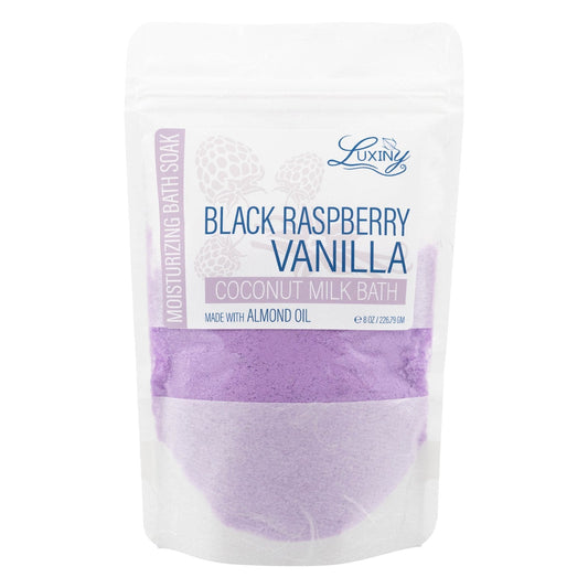 Coconut Milk Bath | Bath Fizz | Moisturizing Bath Soak | Black Raspberry Vanilla