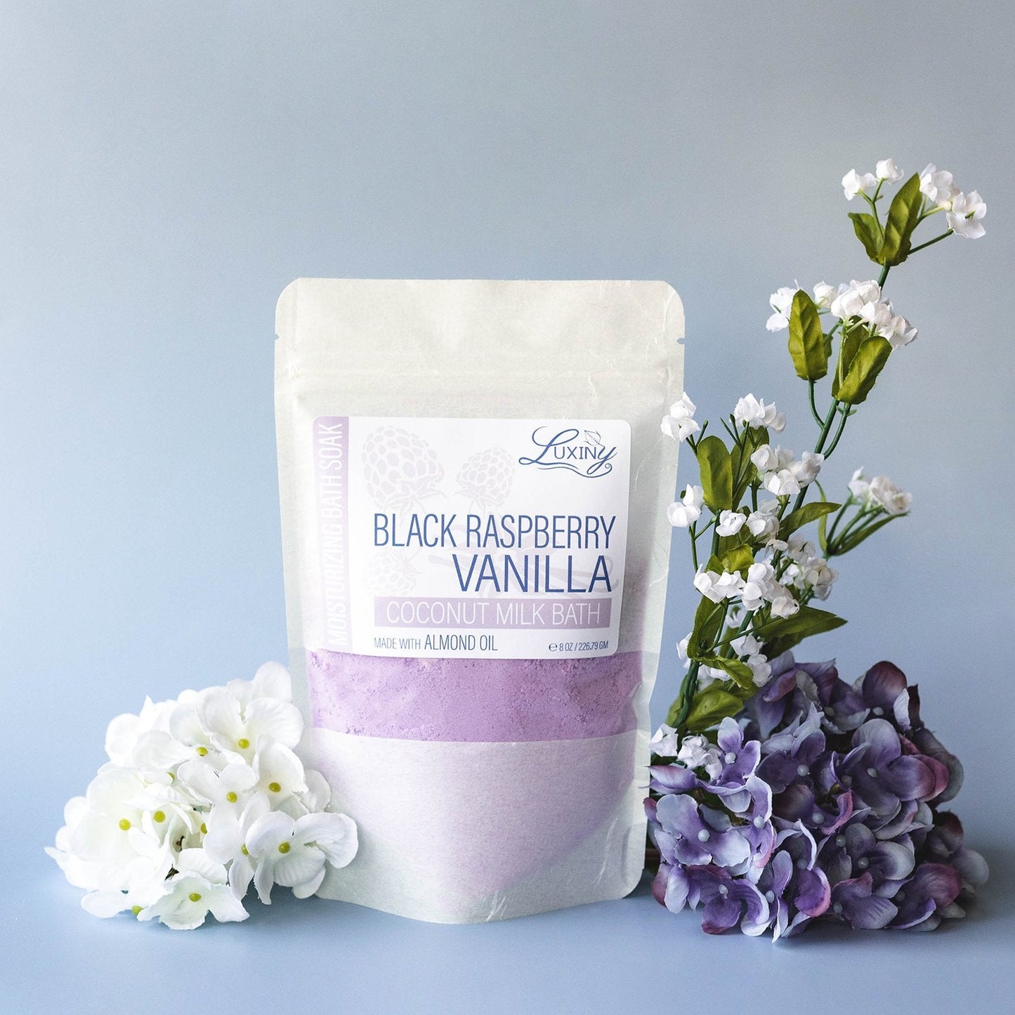 Coconut Milk Bath | Bath Fizz | Moisturizing Bath Soak | Black Raspberry Vanilla