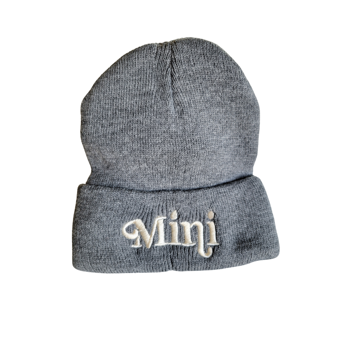 Matching Knit Hats- Mini- Dark Gray