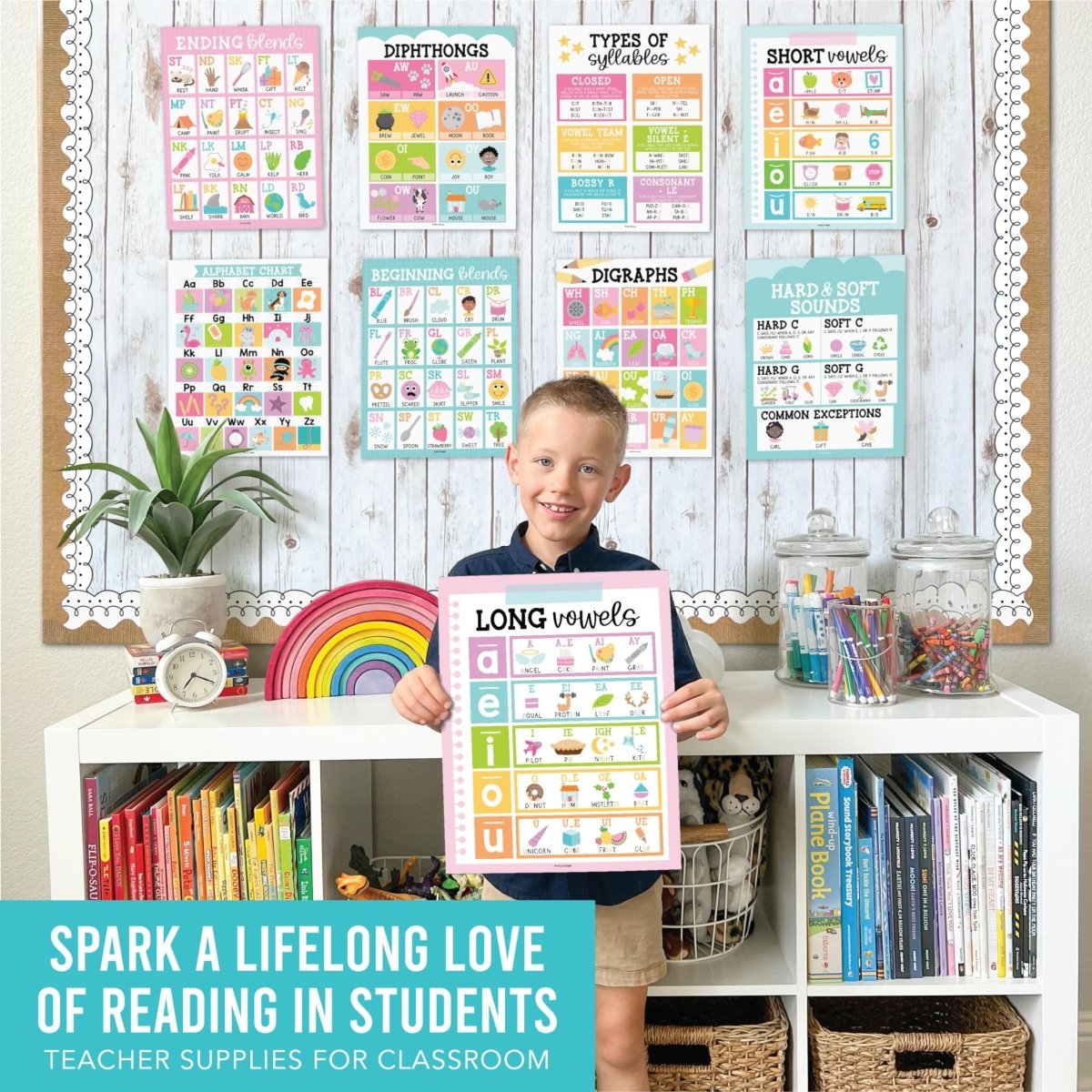 Phonics Foundations Kit: Colorful 9 Poster Pack