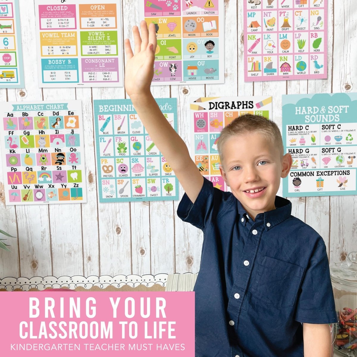 Phonics Foundations Kit: Colorful 9 Poster Pack