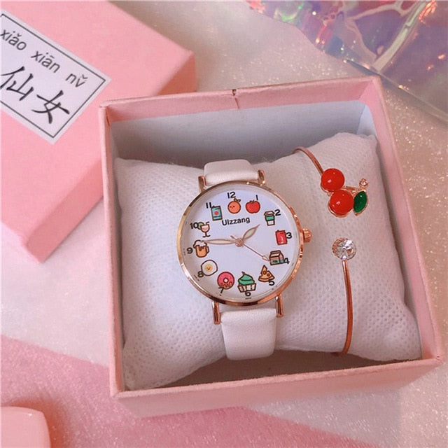 Yummy Food Watch and Cherry Bracelet