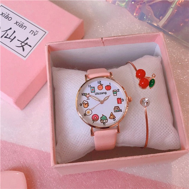 Yummy Food Watch and Cherry Bracelet