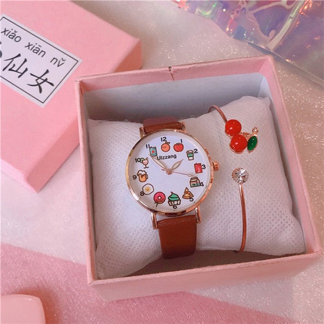 Yummy Food Watch and Cherry Bracelet