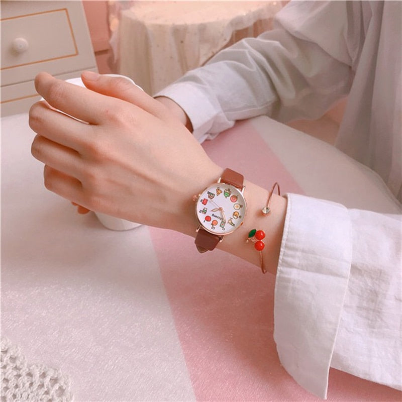 Yummy Food Watch and Cherry Bracelet