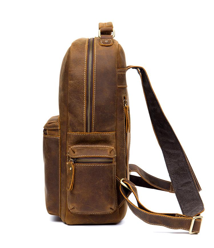 The Langley Backpack | Genuine Vintage Leather Backpack