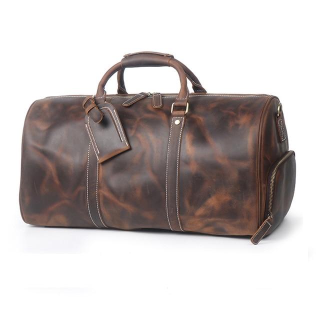 The Dagny Weekender | Large Leather Duffle Bag