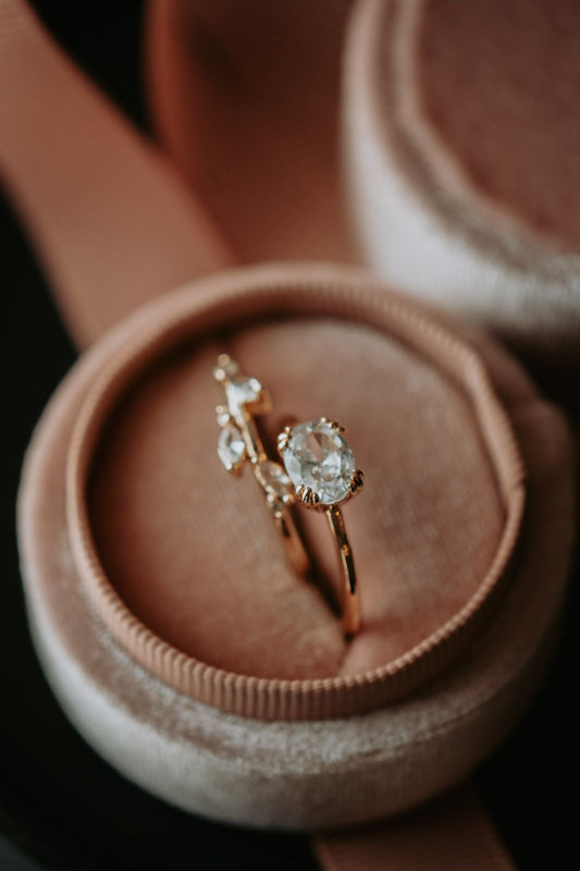 Kirah Champagne Gold Ring Set